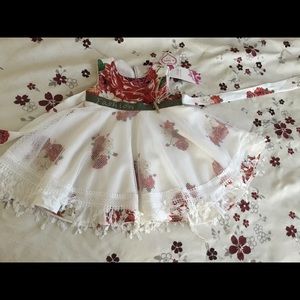 NWT One of a kind dress formal bling floral 2T